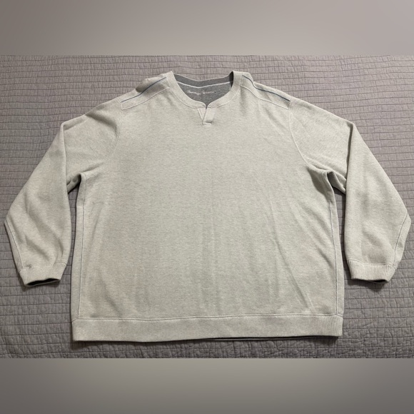 Tommy Bahama Men's Flipside Reversible Grey and White Sweater XXL - Picture 8 of 9